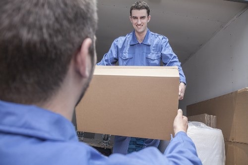 Professional removals crew assisting with a local Elmstead relocation