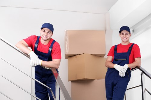 Moving van loading belongings during a local move in Elmstead