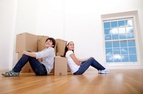 Packing boxes for a local small removal service